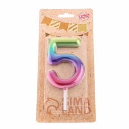 Свеча в торт «Цифра 5», 9 см