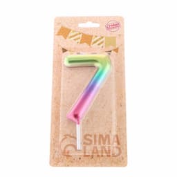 Свеча в торт «Цифра 7», 9 см