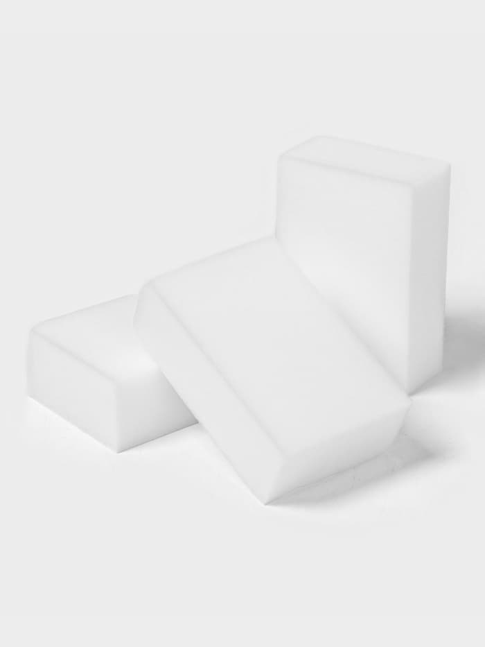 Губки меламиновые для удаления пятен Доляна, 3 шт., 9×6×3 см
