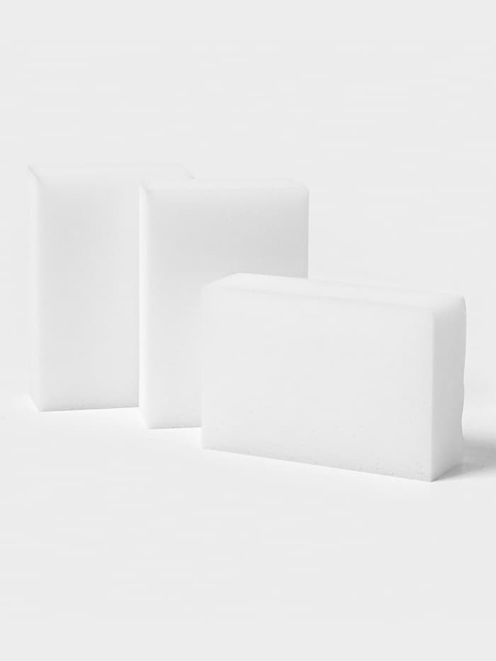 Губки меламиновые для удаления пятен Доляна, 3 шт., 9×6×3 см