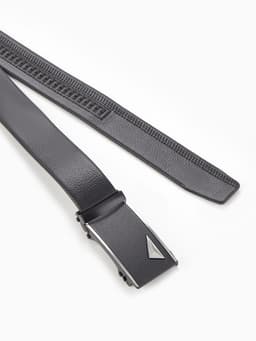 Ремень мужской «Великан» для полных, ширина 3.5 см, пряжка автомат, чёрный