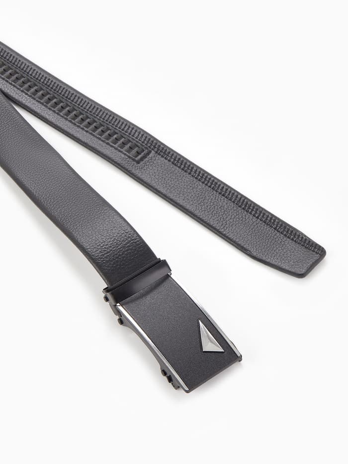 Ремень мужской «Великан» для полных, ширина 3.5 см, пряжка автомат, чёрный