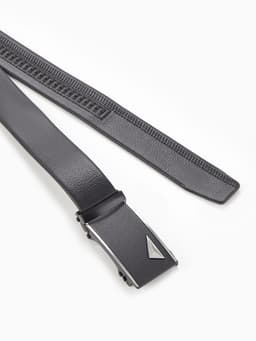 Ремень мужской «Великан» для полных, ширина 3.5 см, пряжка автомат, чёрный