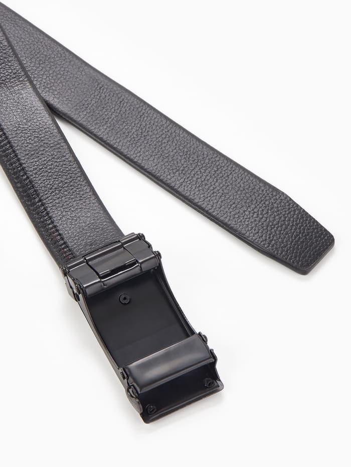 Ремень мужской «Великан» для полных, ширина 3.5 см, пряжка автомат, чёрный