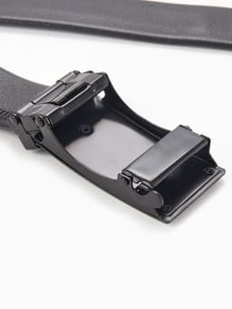 Ремень мужской «Великан» для полных, ширина 3.5 см, пряжка автомат, чёрный