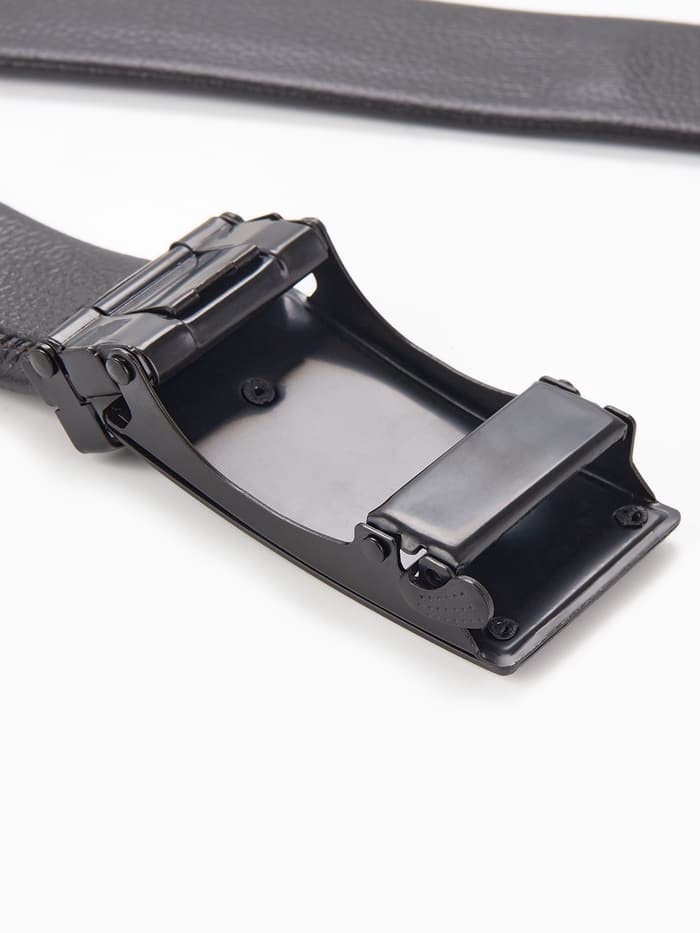 Ремень мужской «Великан» для полных, ширина 3.5 см, пряжка автомат, чёрный