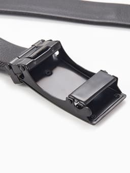 Ремень мужской «Великан» для полных, ширина 3.5 см, пряжка автомат, чёрный