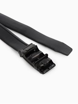Ремень мужской длинный, 125×3.5 см, гладкий, пряжка автомат, чёрный