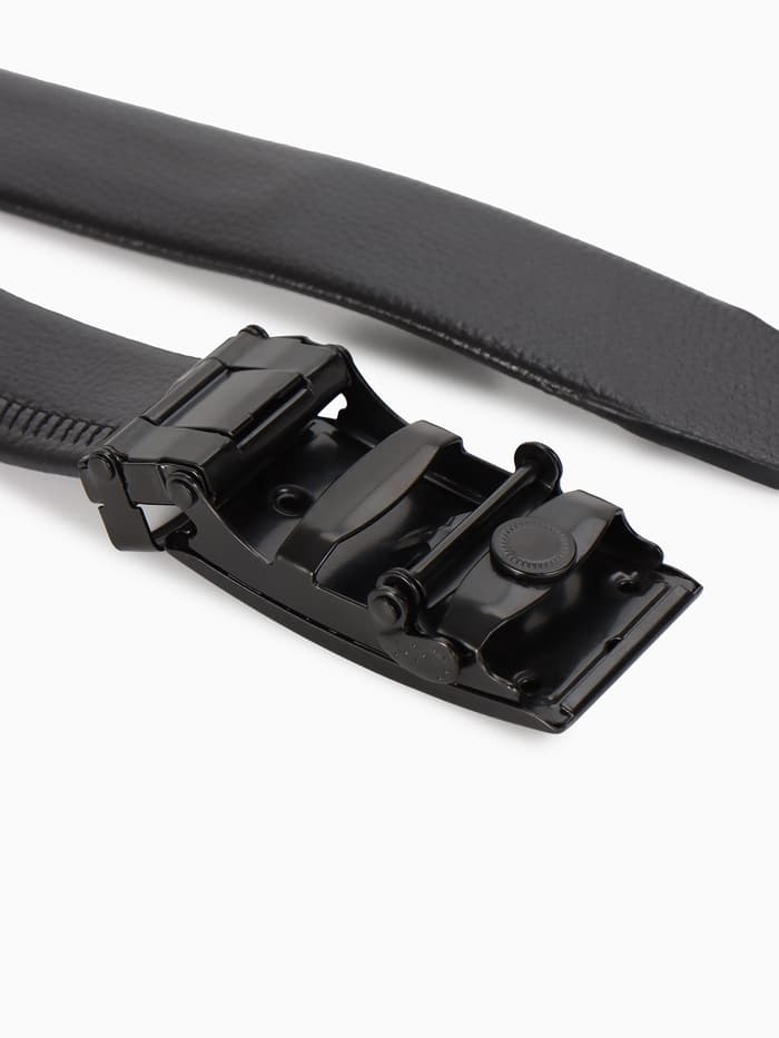 Ремень мужской, ширина 3.5 см, пряжка автомат, чёрный, МИКС