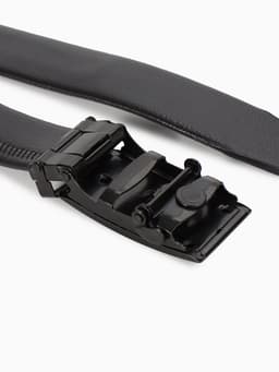 Ремень мужской, ширина 3.5 см, пряжка автомат, чёрный, МИКС