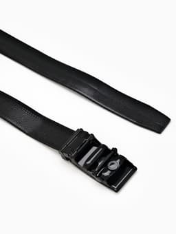 Ремень мужской, ширина 3.5 см, пряжка автомат, чёрный, МИКС