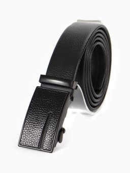 Ремень мужской, ширина 3.5 см, пряжка автомат, чёрный, МИКС