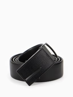 Ремень мужской, ширина 3.5 см, пряжка автомат, чёрный, МИКС