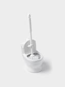 Ёршик для унитаза с подставкой «Классик», 10×13×32 см, белый