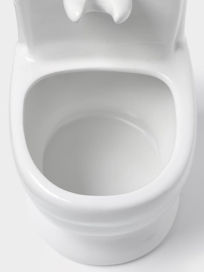 Ёршик для унитаза с подставкой «Классик», 10×13×32 см, белый