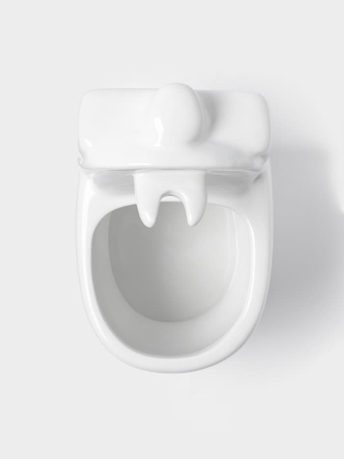 Ёршик для унитаза с подставкой «Классик», 10×13×32 см, белый