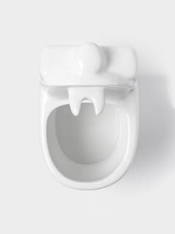 Ёршик для унитаза с подставкой «Классик», 10×13×32 см, белый