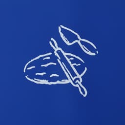 Коврик для выпечки и раскатки теста с разметкой Доляна «Эрме», силикон, 40×30 см, синий