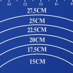 Коврик для выпечки и раскатки теста с разметкой Доляна «Эрме», силикон, 40×30 см, синий