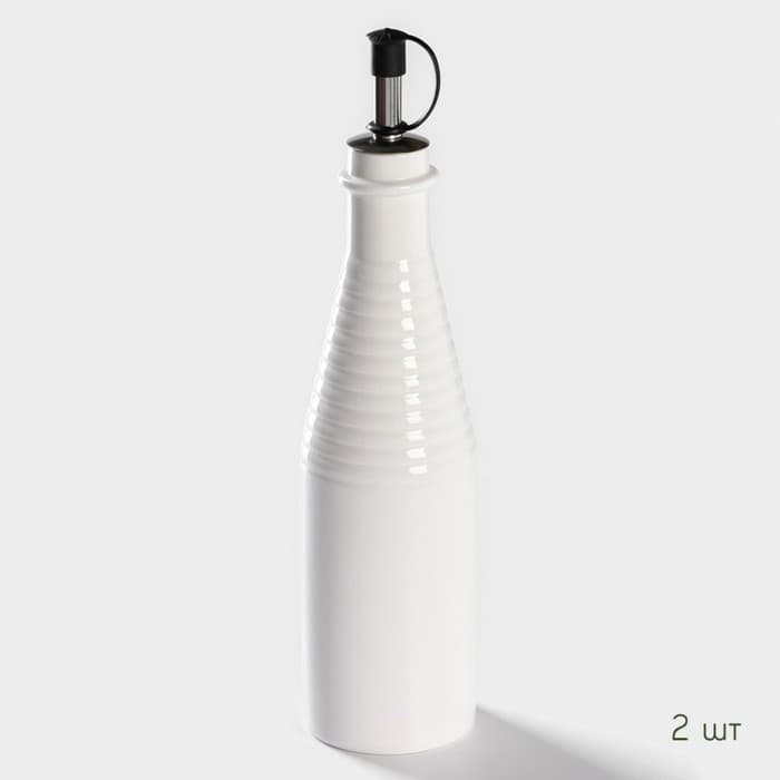 Набор для специй и соусов BellaTenero, 8 предметов: 2 ёмкости 250 мл, 5 баночек для специй, на бамбуковой подставке, фарфор, белый