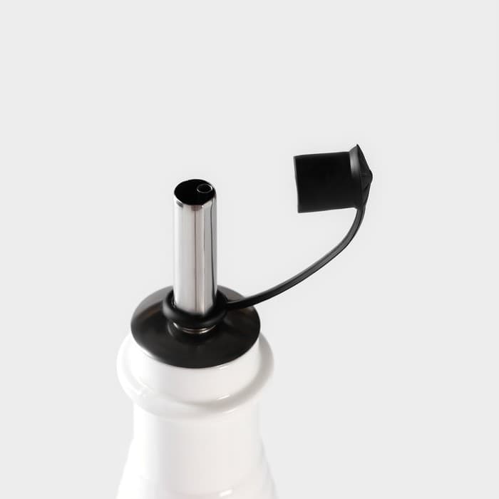 Набор для специй и соусов BellaTenero, 8 предметов: 2 ёмкости 250 мл, 5 баночек для специй, на бамбуковой подставке, фарфор, белый