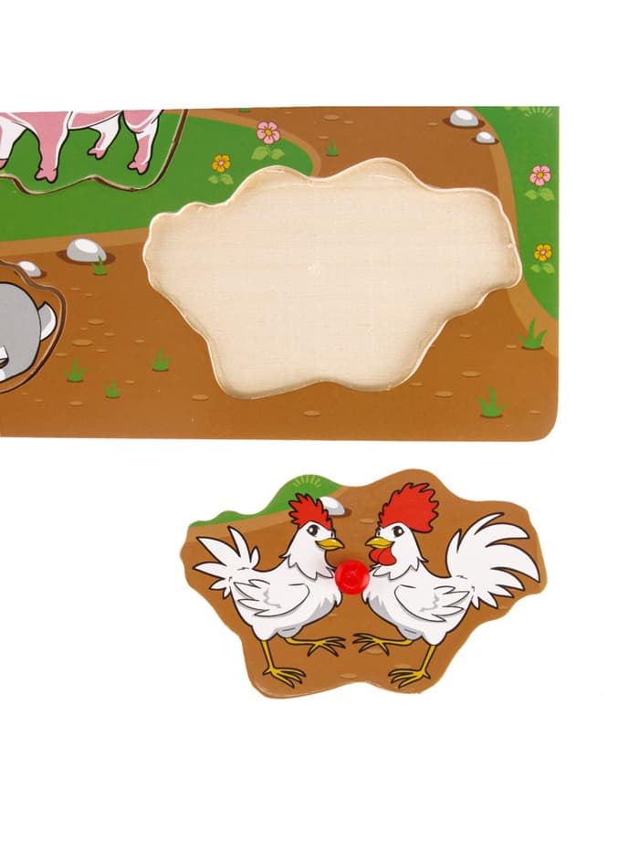 Рамка - вкладыш Лесная мастерская «Весёлая ферма», 8 элементов