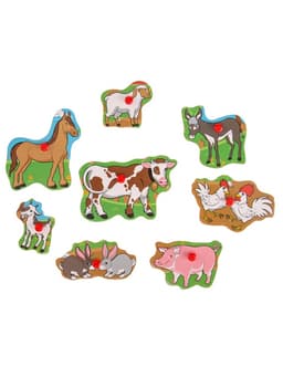 Рамка - вкладыш Лесная мастерская «Весёлая ферма», 8 элементов