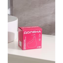 Дозатор для моющего средства с подставкой для губки Доляна «Африка», 350 мл, серый