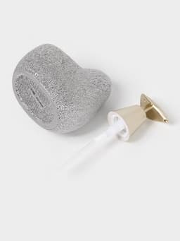 Дозатор для моющего средства с подставкой для губки Доляна «Африка», 350 мл, серый