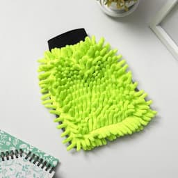 Варежка для деликатной уборки Raccoon, 22×15 см, 47 г, микрофибра букли двухсторонняя