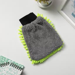Варежка для деликатной уборки Raccoon, 22×15 см, 47 г, микрофибра букли двухсторонняя