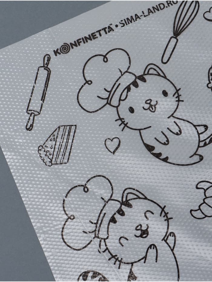 Кондитерские мешки «Котики» 35×20 см, 50 шт.