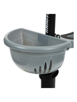 Самокат 2 в 1 GRAFFITI Kids, с корзинкой, колёса PU 120/75 мм, цвет серый