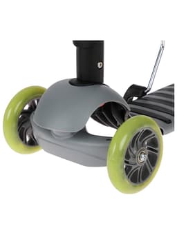 Самокат 2 в 1 GRAFFITI Kids, с корзинкой, колёса PU 120/75 мм, цвет серый