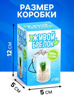 Набор для опыта «Живой брелок», мини-сад, выращивание травы