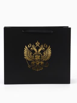 Пакет подарочный, упаковка, «Герб России», 32×26×12 см