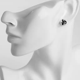 Серьги QF «Кольца Сатурна», набор 3 пары, цвет серебро