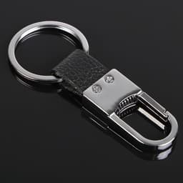 Брелок для автомобильных ключей Cartage, зажим с петлёй, хром