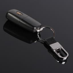 Брелок для автомобильных ключей Cartage, зажим с петлёй, хром