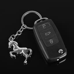 Брелок для ключей Cartage, мустанг, хром