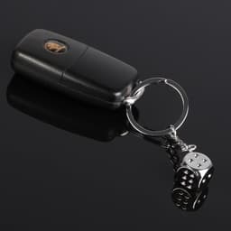 Брелок для ключей Cartage, «Кость на удачу», хром