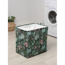Корзина для белья Доляна «Джунгли», 50×40 см, с затяжкой