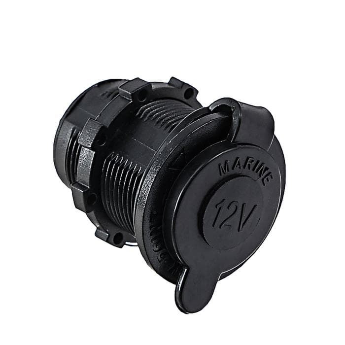 Переходник прикуривателя с влагозащитой, 12-24 В, черный