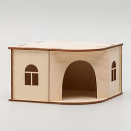 Домик для грызунов, 13×13×8 см, дерево