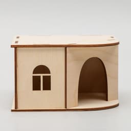 Домик для грызунов, 13×13×8 см, дерево