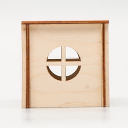 Домик для грызунов малый, 12.5×7.5×7.5 см, дерево