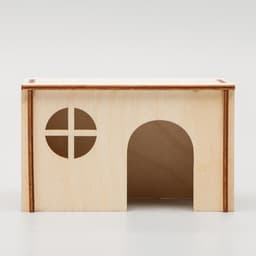 Домик для грызунов малый, 12.5×7.5×7.5 см, дерево