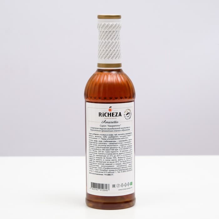 Сироп RICHEZA «Амаретто» 0.33 л