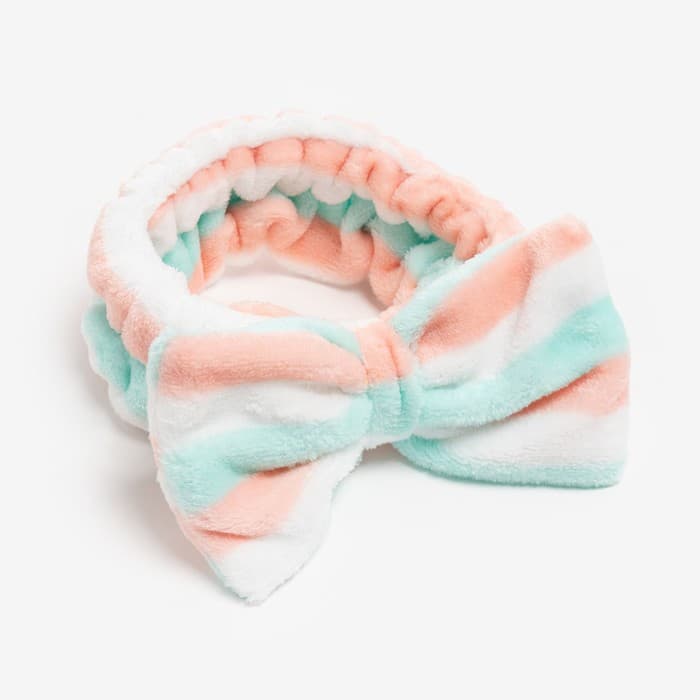 Набор для бани и ванной «Этель. Полосы», полотенце-парео 75×120 см, повязка на голову