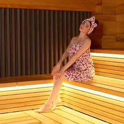 Набор для бани и ванной «Этель. Кошечка», полотенце- парео 75×120 см, повязка на голову, розовый